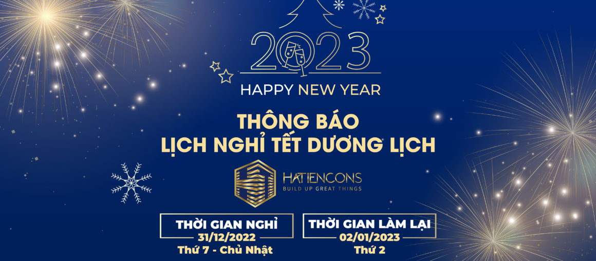 Thông báo nghỉ tết dương lịch 2023