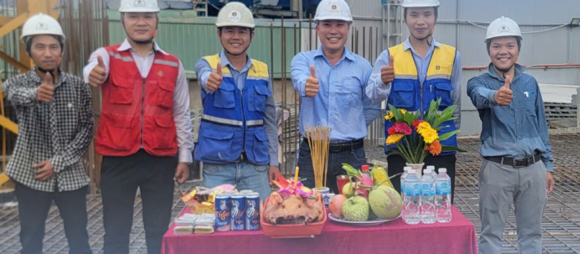 HATIENCONS – TỔ CHỨC LỄ CÚNG ĐÓNG NẮP HẦM: DẤU MỐC QUAN TRỌNG TẠI DỰ ÁN TÒA NHÀ NAM VIỆT