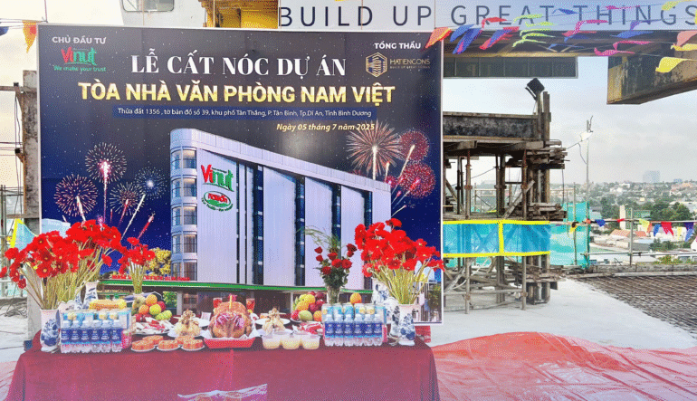 Hatiencons Tổ Chức Lễ Cất Nóc – Dấu Mốc Vững Vàng Trên Hành Trình Kiến Tạo