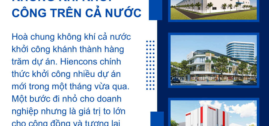 Hatiencons - Hòa nhịp cùng không khí khởi công trên cả nước