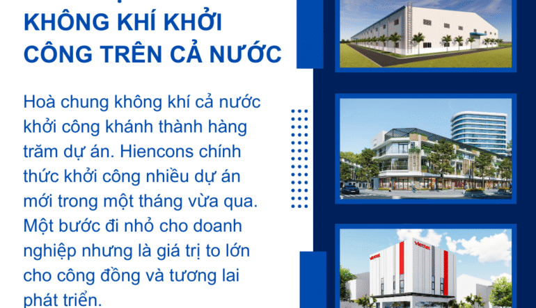 Hatiencons - Hòa nhịp cùng không khí khởi công trên cả nước