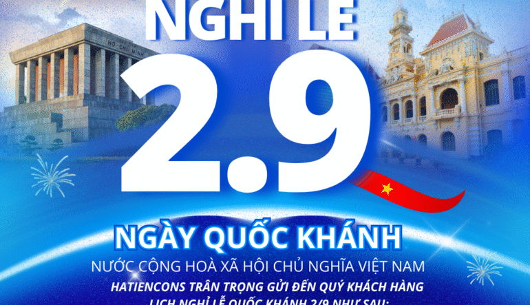 HATIENCONS THÔNG BÁO NGHỈ LỄ QUỐC KHÁNH 2/9