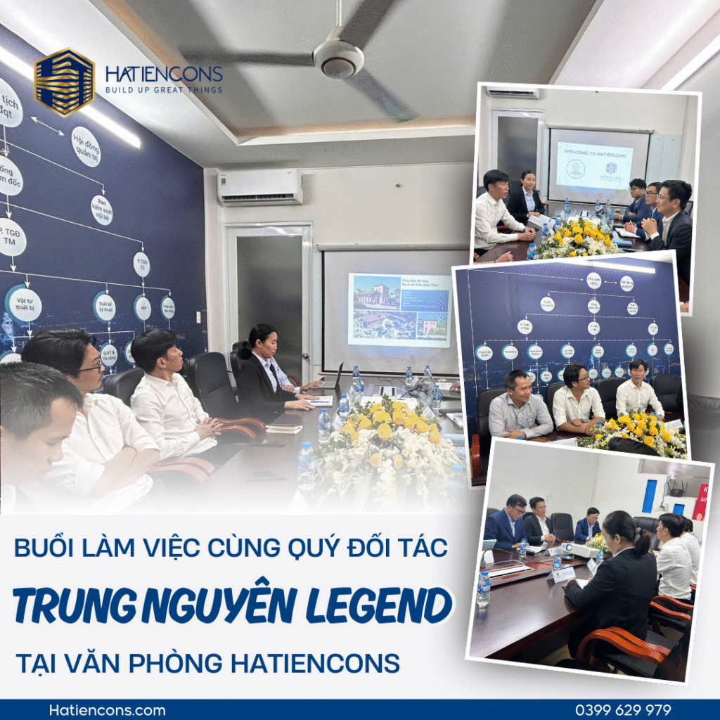BUỔI TRAO ĐỔI VÀ LÀM VIỆC TẠI VĂN PHÒNG HATIENCONS CÙNG QUÝ ĐỐI TÁC TRUNG NGUYÊN LEGEND